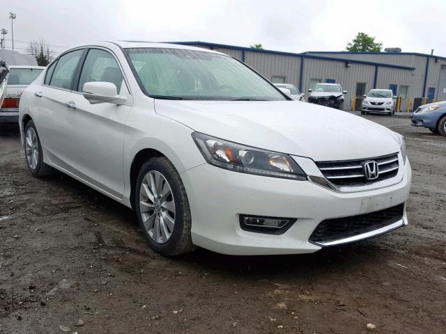 1HGCR2F85DA004221 - 2013 HONDA ACCORD EXL WHITE photo 1