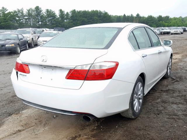 1HGCR2F85DA004221 - 2013 HONDA ACCORD EXL WHITE photo 4