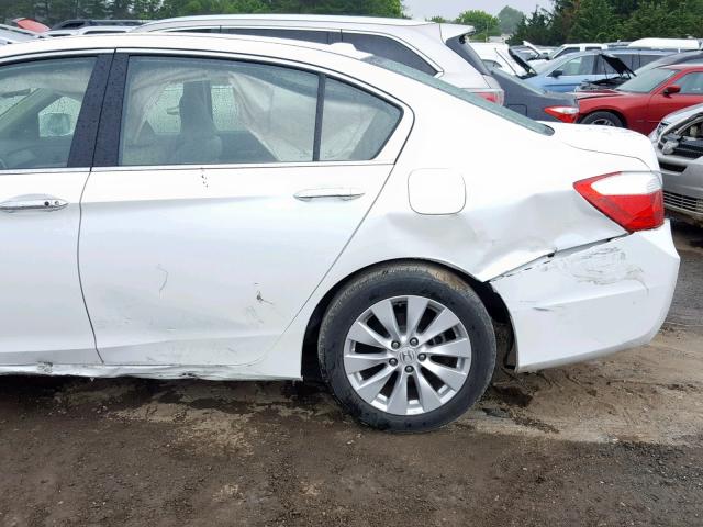 1HGCR2F85DA004221 - 2013 HONDA ACCORD EXL WHITE photo 9