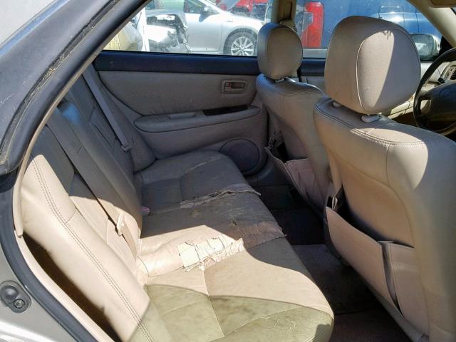 JT8BF22G7V0005098 - 1997 LEXUS ES 300 BEIGE photo 6