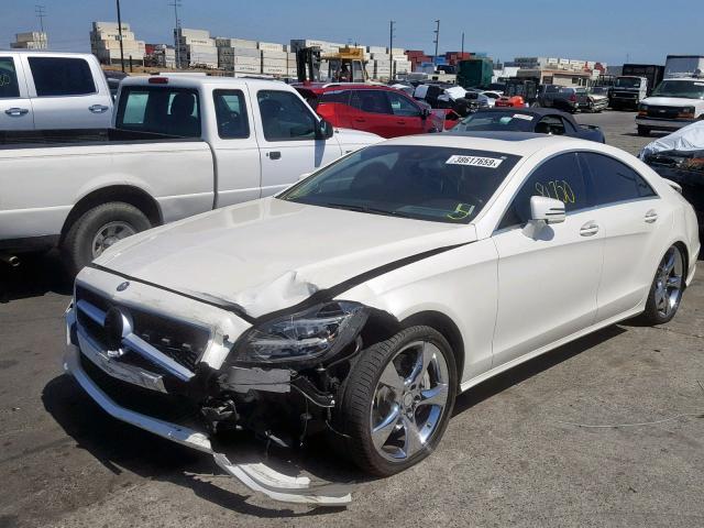 WDDLJ7DB9DA063702 - 2013 MERCEDES-BENZ CLS 550 WHITE photo 2