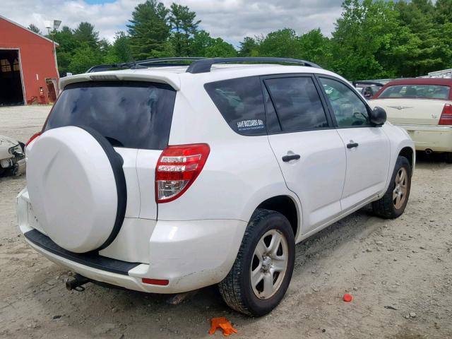 2T3ZF4DV6BW087159 - 2011 TOYOTA RAV4 WHITE photo 4