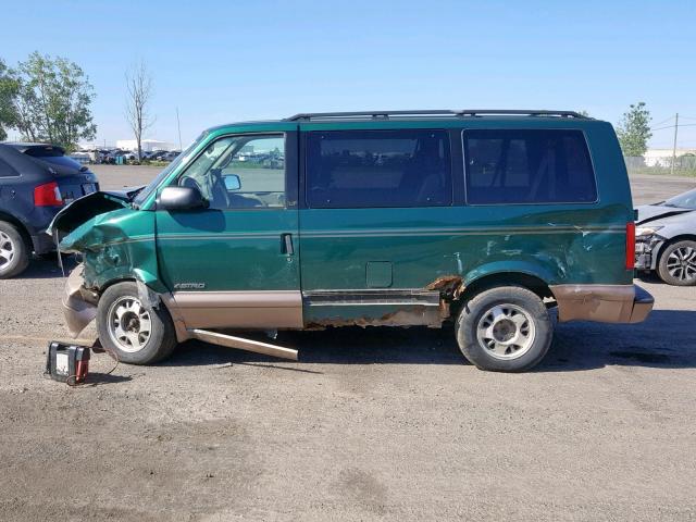 1GNDM19W1WB161058 - 1998 CHEVROLET ASTRO GREEN photo 9