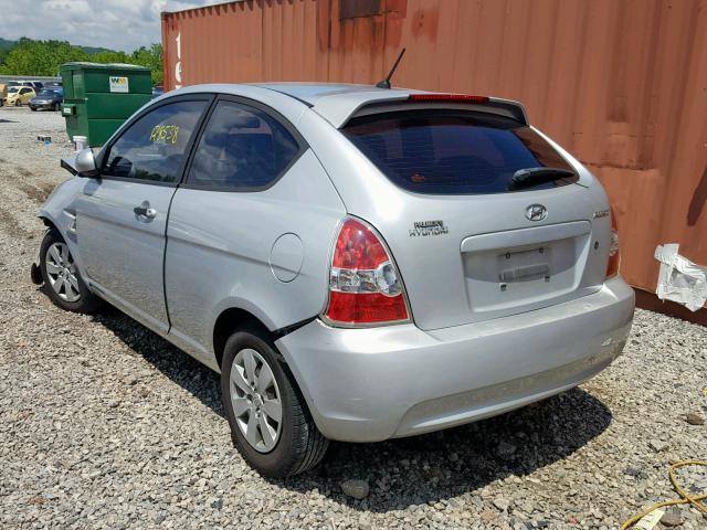 KMHCM3AC5AU156469 - 2010 HYUNDAI ACCENT BLU SILVER photo 3