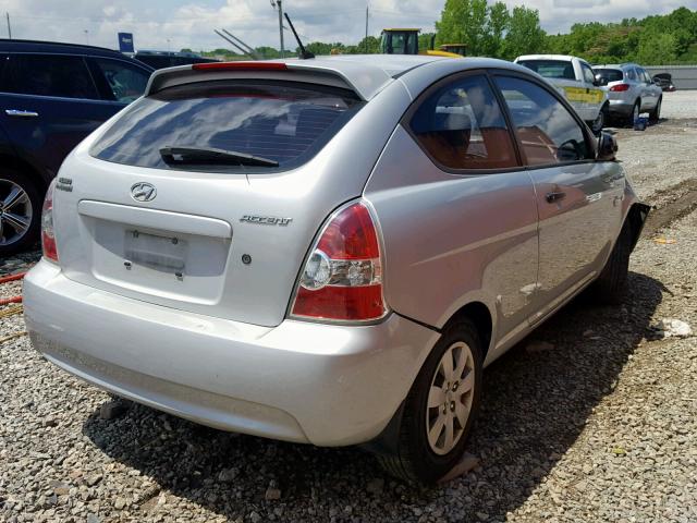 KMHCM3AC5AU156469 - 2010 HYUNDAI ACCENT BLU SILVER photo 4