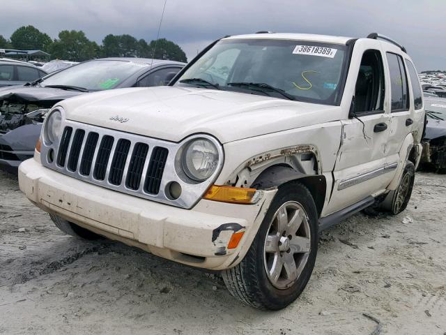 1J8GK58K35W561009 - 2005 JEEP LIBERTY LI WHITE photo 2