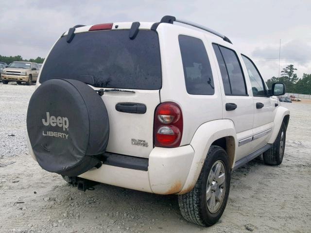 1J8GK58K35W561009 - 2005 JEEP LIBERTY LI WHITE photo 4