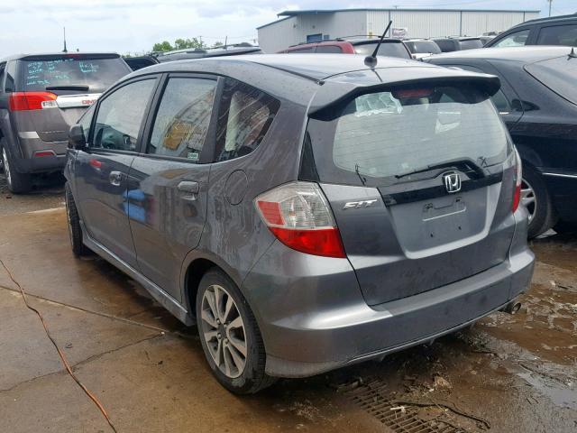 JHMGE8H53CC028066 - 2012 HONDA FIT SPORT GRAY photo 3