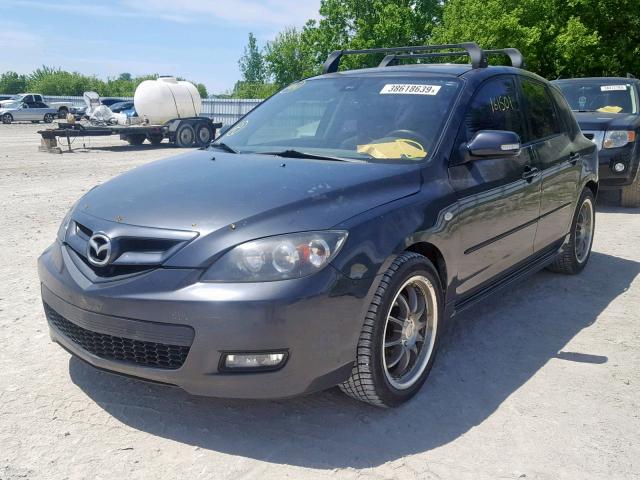 JM1BK343671723977 - 2007 MAZDA 3 HATCHBAC GRAY photo 2