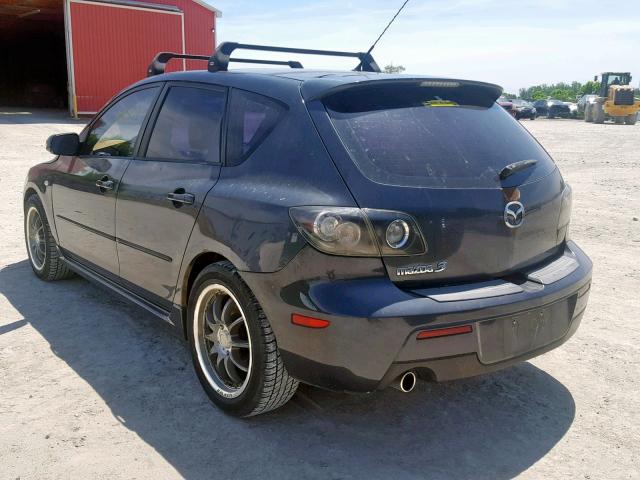 JM1BK343671723977 - 2007 MAZDA 3 HATCHBAC GRAY photo 3