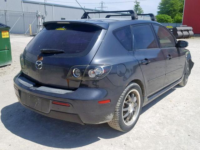 JM1BK343671723977 - 2007 MAZDA 3 HATCHBAC GRAY photo 4