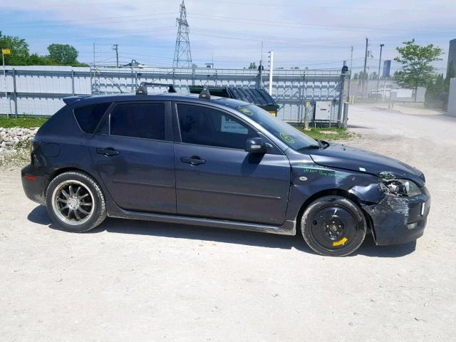 JM1BK343671723977 - 2007 MAZDA 3 HATCHBAC GRAY photo 9