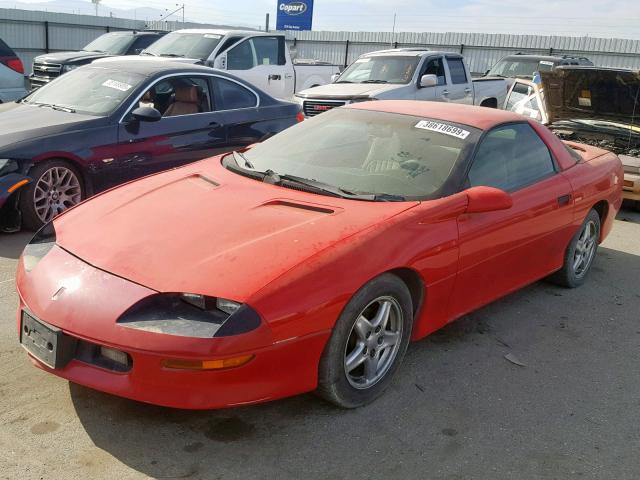 2G1FP22K7V2135653 - 1997 CHEVROLET CAMARO BAS RED photo 2