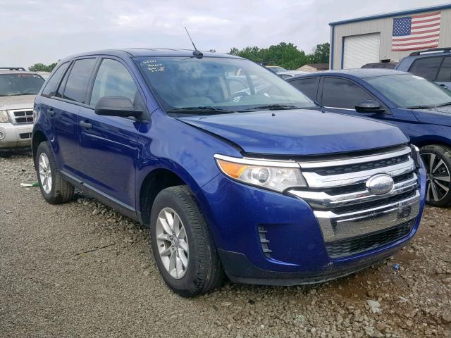 2FMDK3GC8EBA41202 - 2014 FORD EDGE SE BLUE photo 1