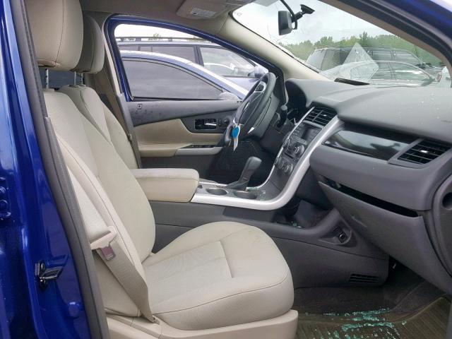 2FMDK3GC8EBA41202 - 2014 FORD EDGE SE BLUE photo 5