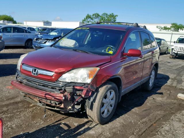 5J6RE48797L008229 - 2007 HONDA CR-V EXL RED photo 2