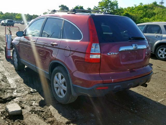 5J6RE48797L008229 - 2007 HONDA CR-V EXL RED photo 3