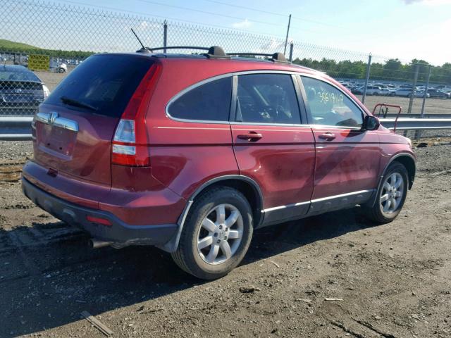 5J6RE48797L008229 - 2007 HONDA CR-V EXL RED photo 4