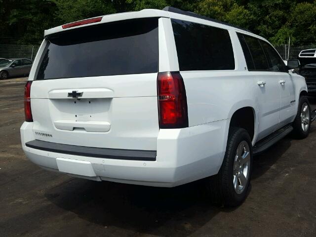 1GNSCHKC1GR406081 - 2016 CHEVROLET SUBURBAN C WHITE photo 4