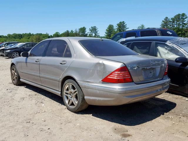 WDBNG75J46A465071 - 2006 MERCEDES-BENZ S 500 GRAY photo 3