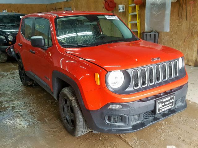 ZACCJBAT1FPC13637 - 2015 JEEP RENEGADE S RED photo 1
