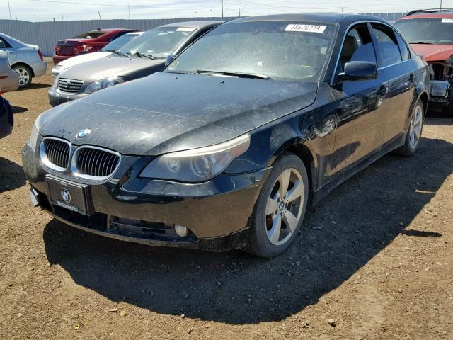 WBANF33537CS40386 - 2007 BMW 525 XI BLACK photo 2