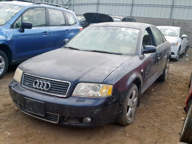 WAULD54B02N050796 - 2002 AUDI A6 2.7T QU BLUE photo 2