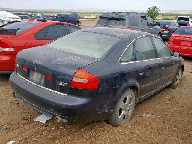 WAULD54B02N050796 - 2002 AUDI A6 2.7T QU BLUE photo 4