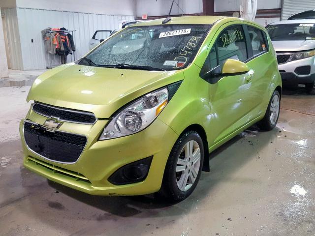 KL8CB6S94DC569551 - 2013 CHEVROLET SPARK LS GREEN photo 2