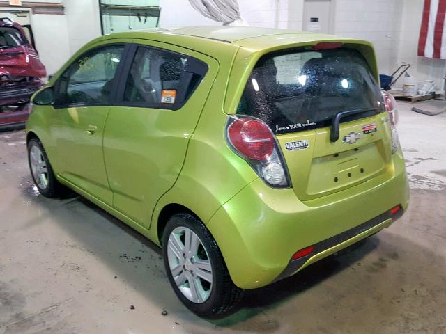 KL8CB6S94DC569551 - 2013 CHEVROLET SPARK LS GREEN photo 3