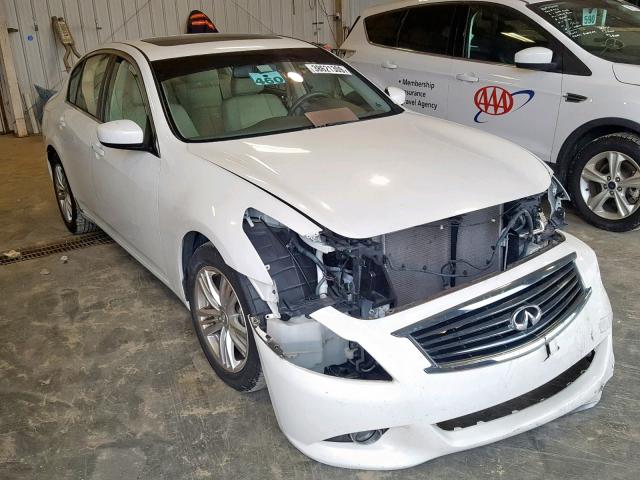 JN1CV6AP0BM505497 - 2011 INFINITI G37 BASE WHITE photo 1