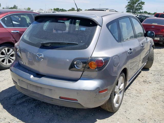 JM1BK343551247329 - 2005 MAZDA 3 HATCHBAC GRAY photo 4