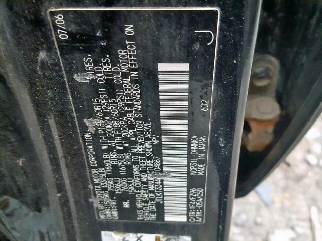 JTLKT334464104867 - 2006 TOYOTA SCION XB 石墨色 照片 10