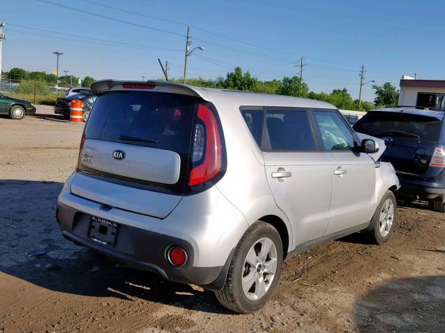 KNDJN2A29J7545057 - 2018 KIA SOUL SILVER photo 4