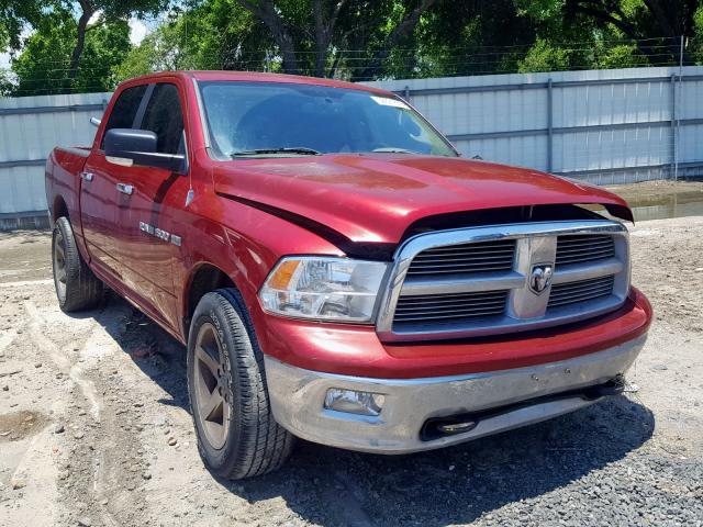 1C6RD7LT1CS187811 - 2012 DODGE RAM 1500 S MAROON photo 1