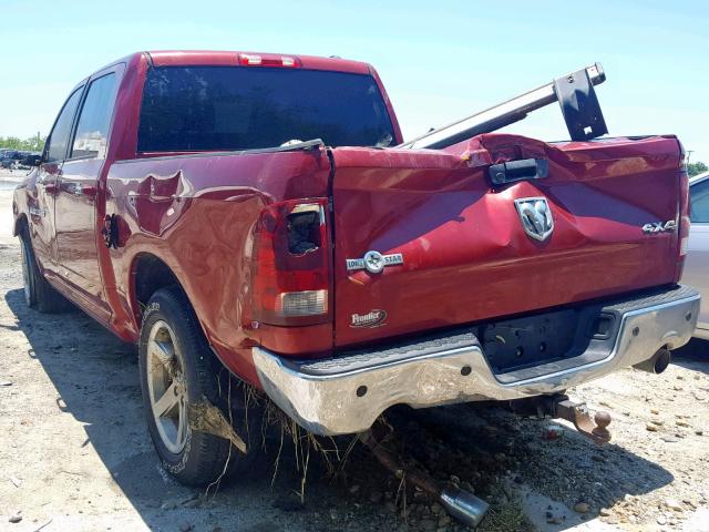 1C6RD7LT1CS187811 - 2012 DODGE RAM 1500 S MAROON photo 3