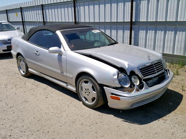 WDBLK74G62T122370 - 2002 MERCEDES-BENZ CLK 55 AMG SILVER photo 1