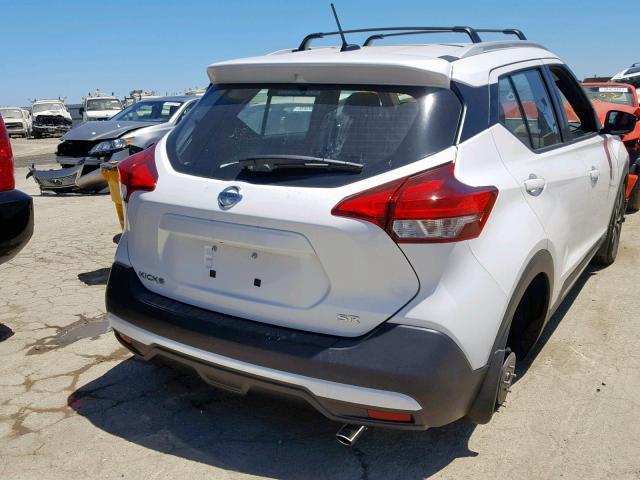 3N1CP5CU8KL493276 - 2019 NISSAN KICKS S WHITE photo 4