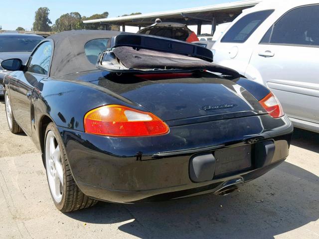 WP0CA298X1U623005 - 2001 PORSCHE BOXSTER BLACK photo 3