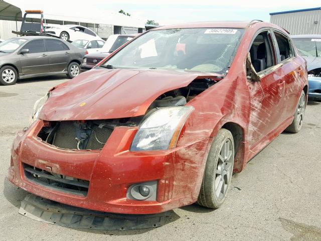 3N1BB6AP8BL708751 - 2011 NISSAN SENTRA SE- RED photo 2