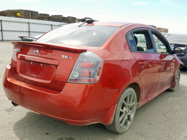 3N1BB6AP8BL708751 - 2011 NISSAN SENTRA SE- RED photo 4