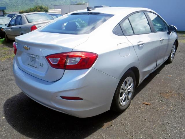 1G1BJ5SM5K7105848 - 2019 CHEVROLET CRUZE SILVER photo 4