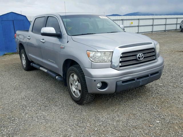 5TBDV58187S481791 - 2007 TOYOTA TUNDRA CRE SILVER photo 1