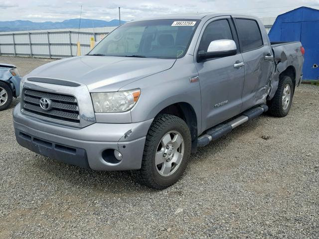 5TBDV58187S481791 - 2007 TOYOTA TUNDRA CRE SILVER photo 2