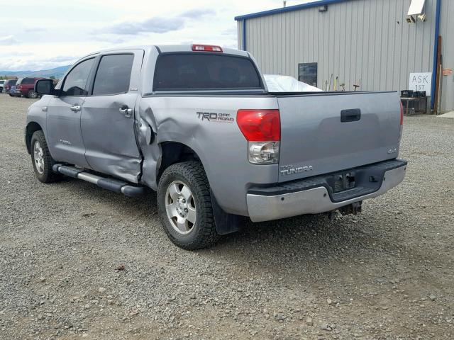 5TBDV58187S481791 - 2007 TOYOTA TUNDRA CRE SILVER photo 3