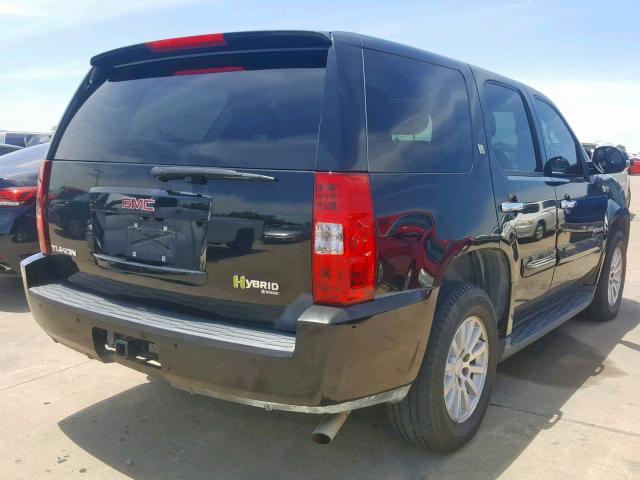 1GKFC13509R129738 - 2009 GMC YUKON HYBR BLACK photo 4