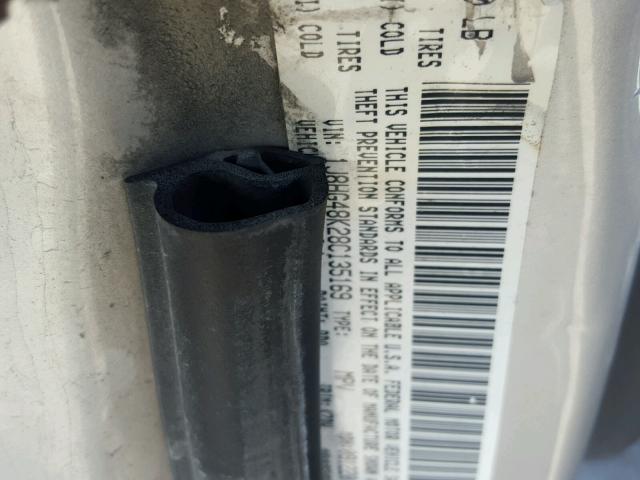 1J8HG48K28C135169 - 2008 JEEP COMMANDER SILVER photo 10