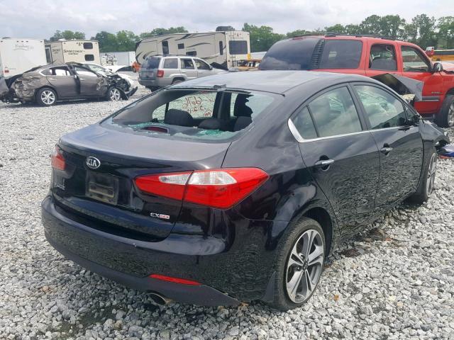 KNAFX4A87G5546676 - 2016 KIA FORTE EX BLACK photo 4