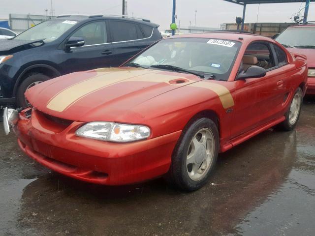 1FAFP42X1WF238510 - 1998 FORD MUSTANG GT MAROON photo 2