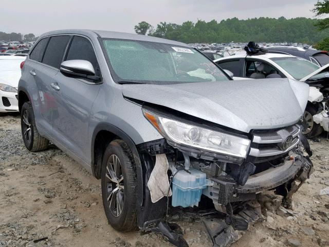 5TDZZRFH4JS237748 - 2018 TOYOTA HIGHLANDER SILVER photo 1